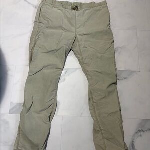 Men's Slim Elastic Waist Chinos - Light Olive/Tan